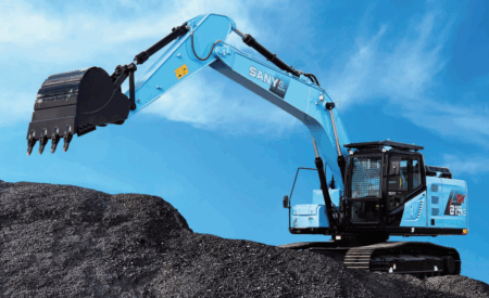 PELLE électrique SUR CHENILLES SANY sy215e
