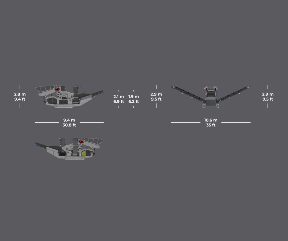 Convoyeur à bande télescopique mobile KOMPLET – K-TC 460