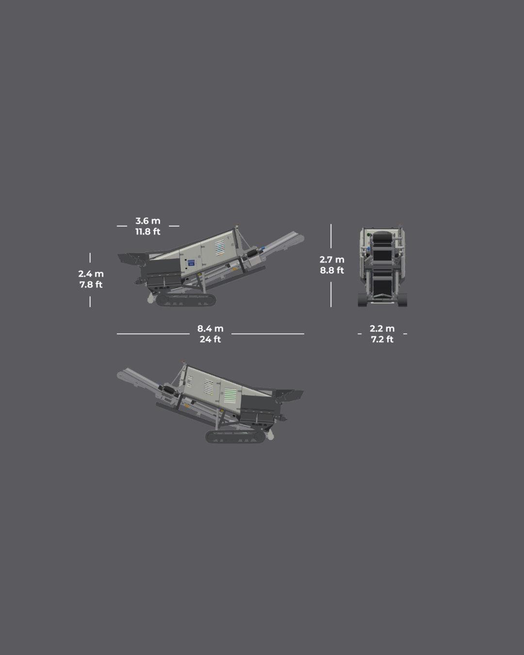BROYEUR À DOUBLE ARBRE MOBILE POLYVALENT KOMPLET –